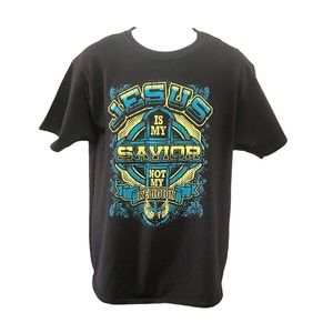 Vintage Jesus Is My Savior Not My Religion Men’s Tshirt Size Large